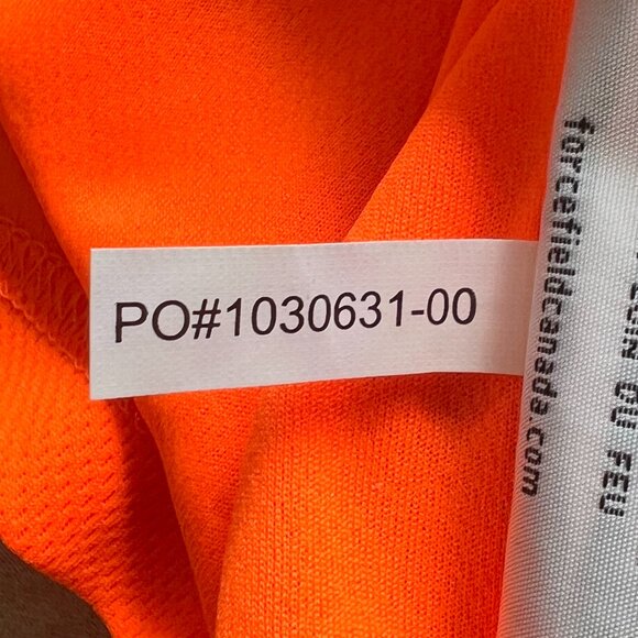 Safety Orange w/Reflectors V-Neck T-Shirt! - Picture 7 of 10
